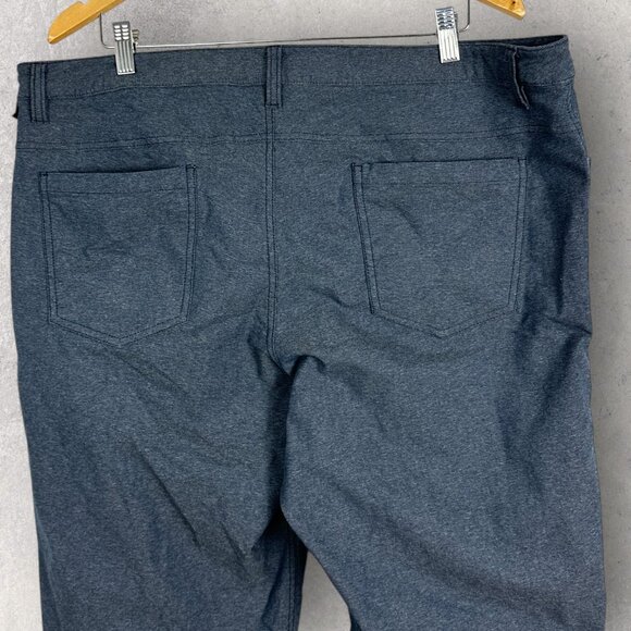 Lululemon Mens ABC Pants Tech Canvas Blue Size 40 Style LM5608S Trousers Denim - Picture 12 of 16